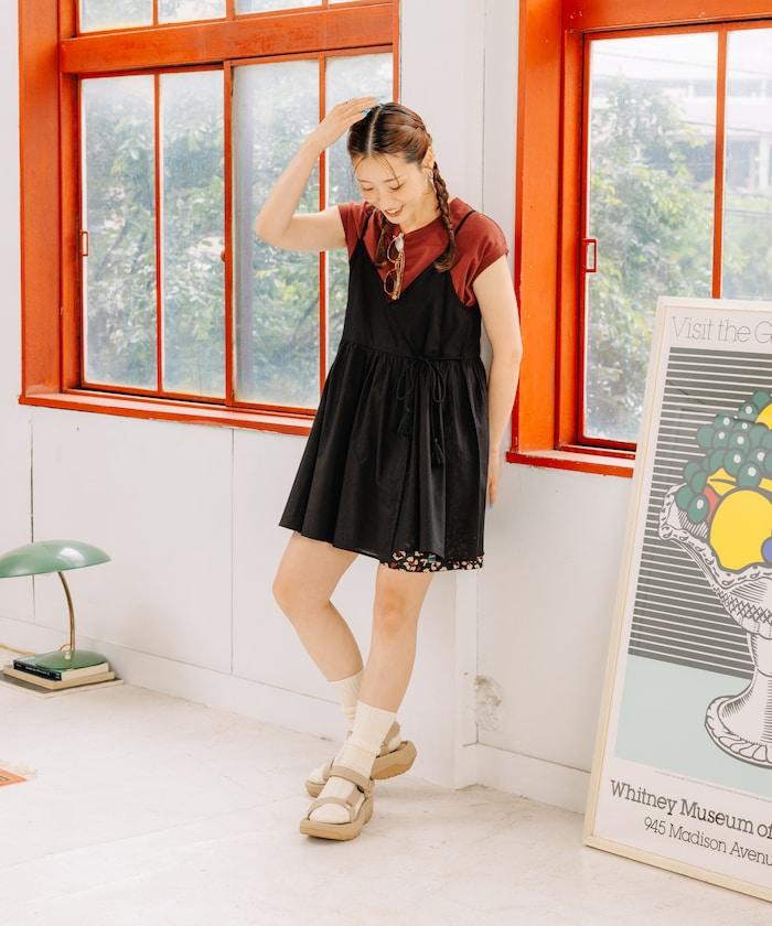 印度卡什米爾吊帶長款束腰襯衫