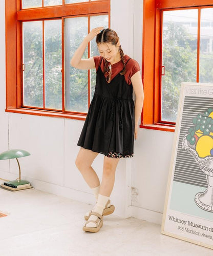 印度卡什米爾吊帶長款束腰襯衫