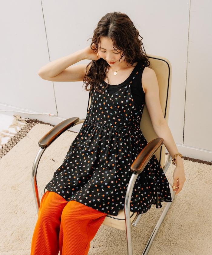 印度卡什米爾吊帶長款束腰襯衫