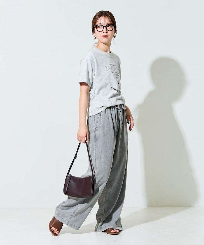 人造纖維丹寧休閒褲