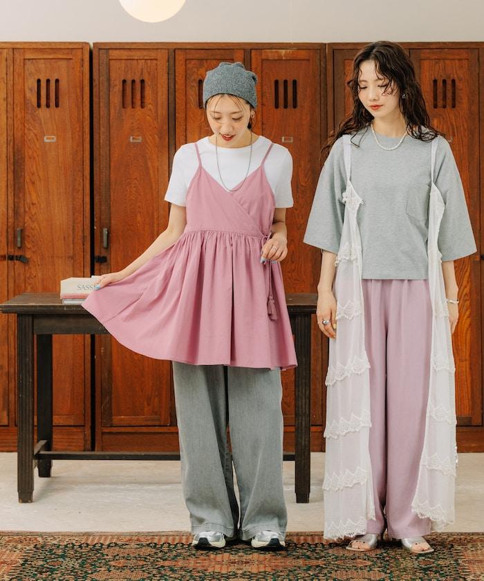 人造纖維丹寧休閒褲