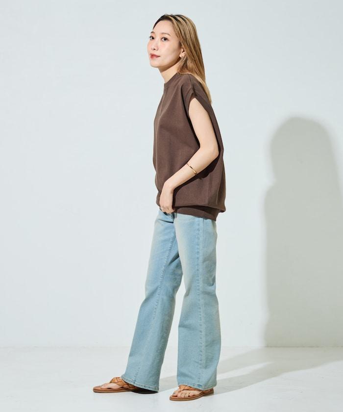 帶威尼斯紋的無袖T恤