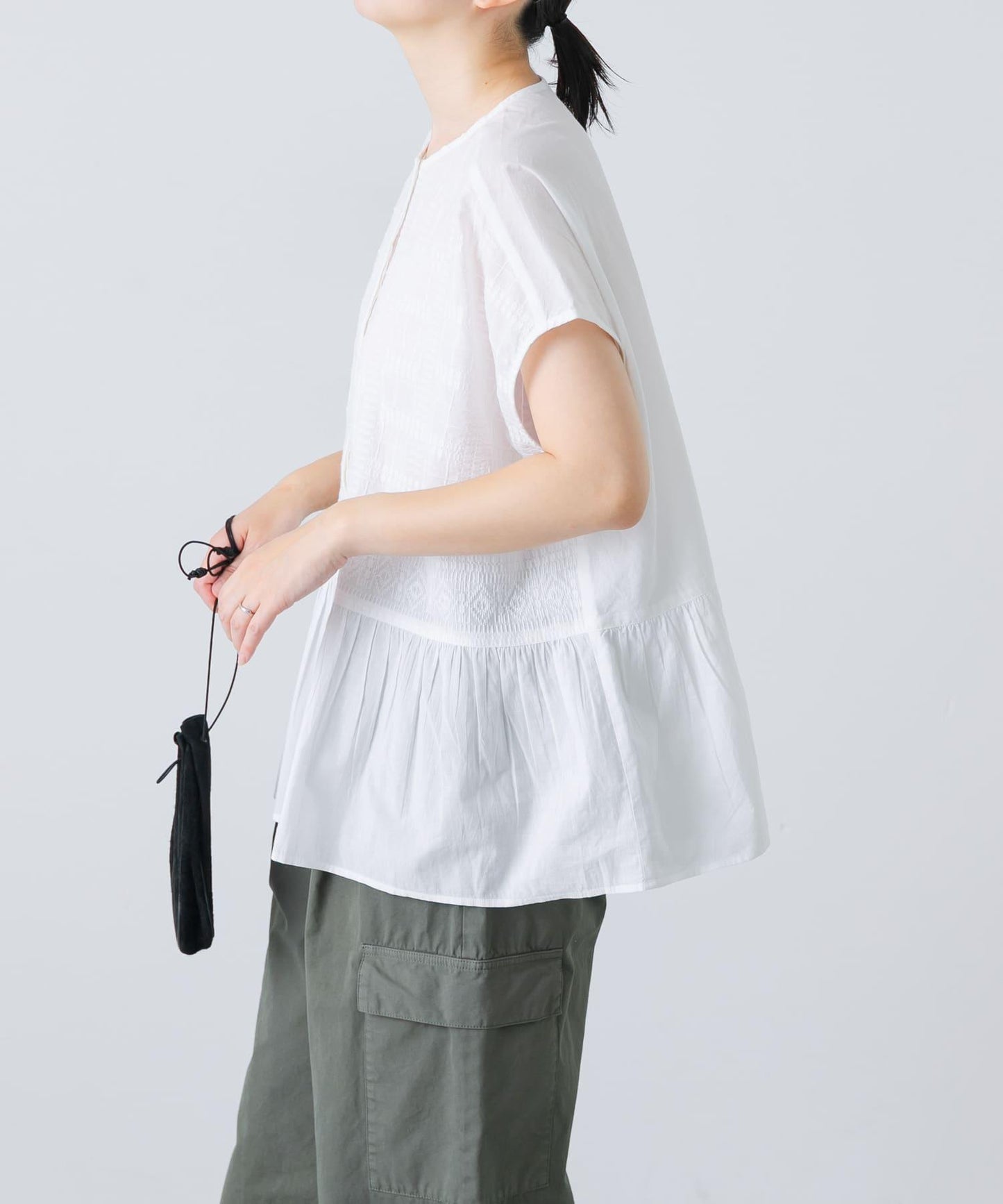 前刺繡法式襯衫