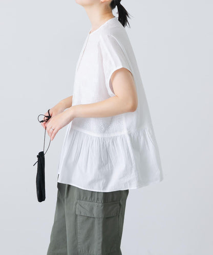 前刺繡法式襯衫