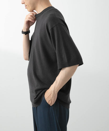 棉麻圓領夏季針織衫