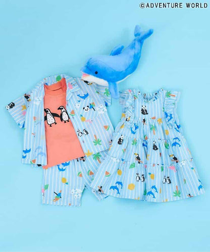 【連衣裙】冒險世界動物主題T