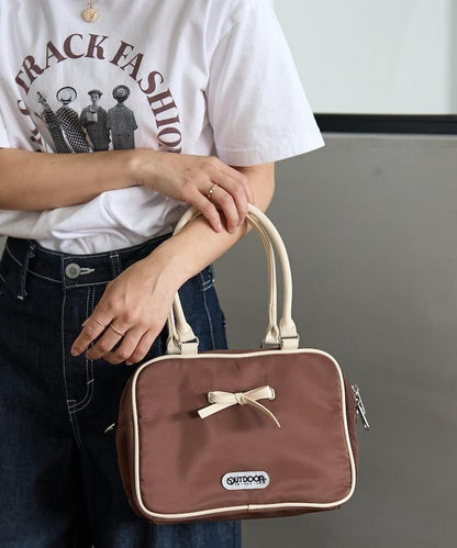 聯名 帶蝴蝶結的尼龍波士頓包