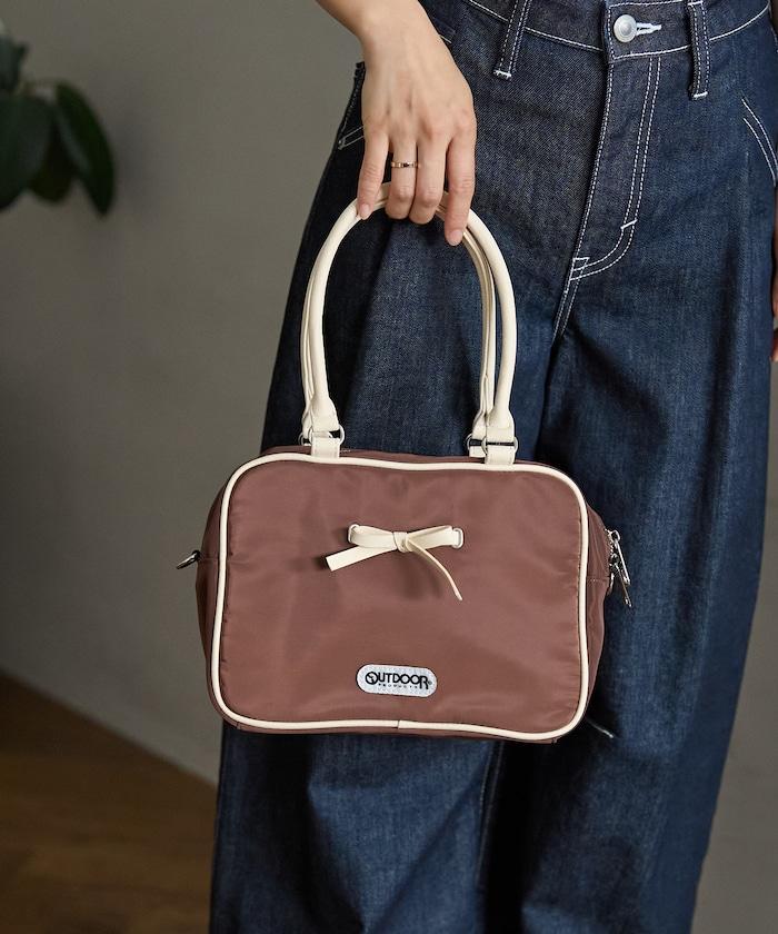 聯名 帶蝴蝶結的尼龍波士頓包