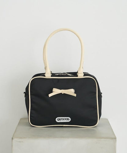 聯名 帶蝴蝶結的尼龍波士頓包