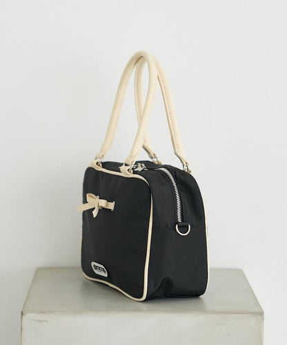 聯名 帶蝴蝶結的尼龍波士頓包