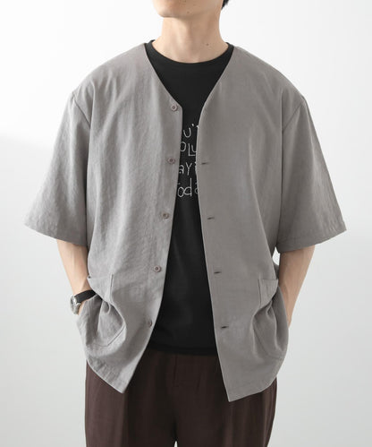 F.S. V領短袖襯衫