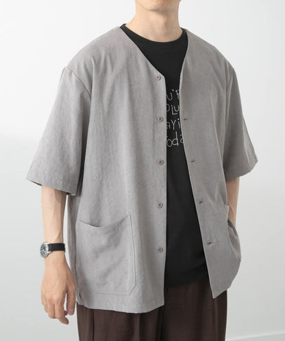 F.S. V領短袖襯衫