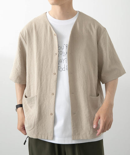 F.S. V領短袖襯衫