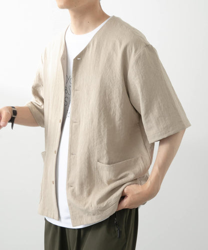 F.S. V領短袖襯衫