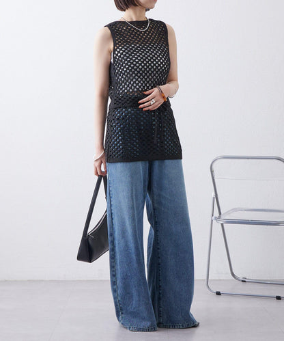 【神秘】方形鉤花迷你裙