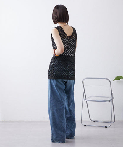 【神秘】方形鉤花迷你裙