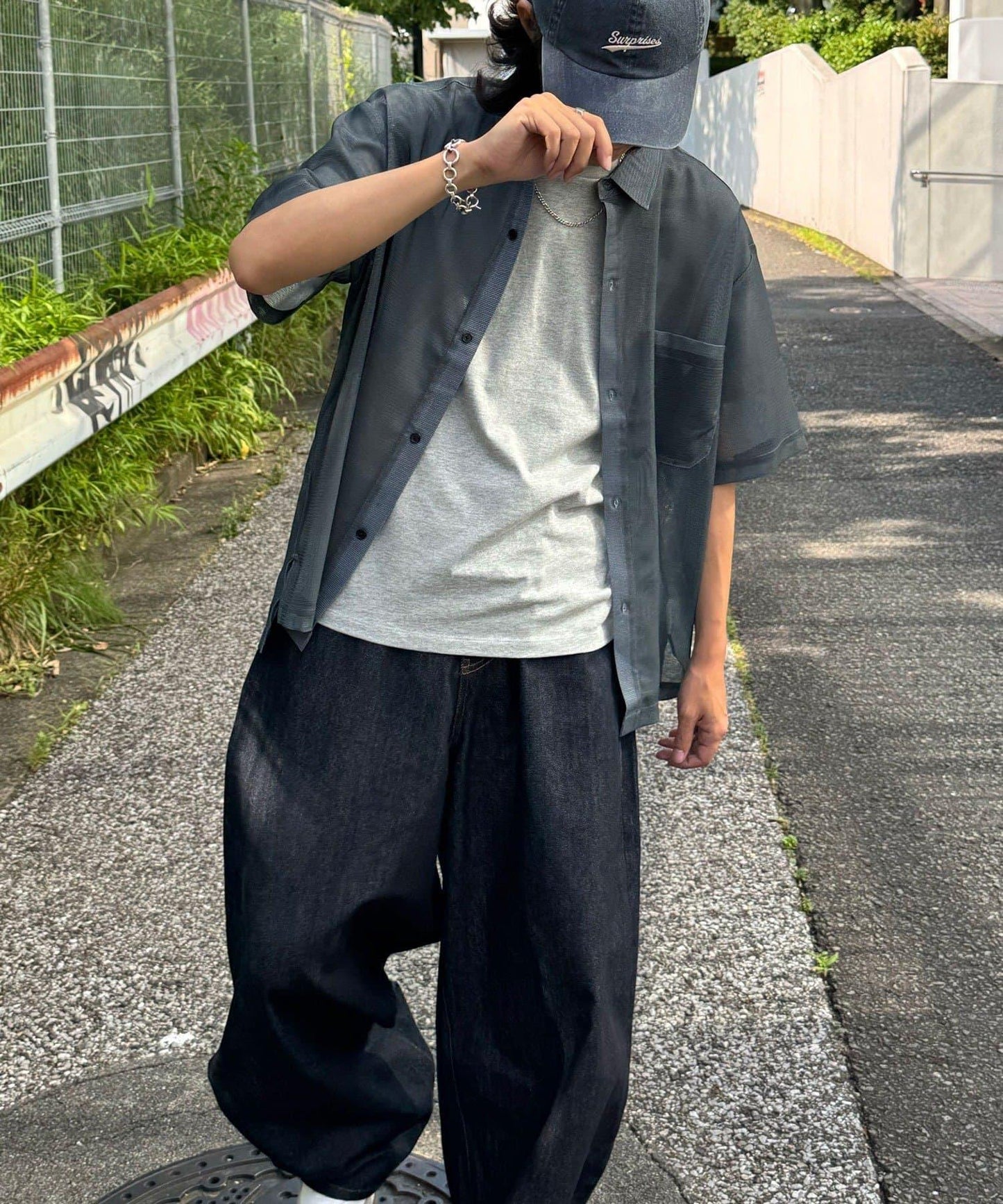 Ciaopanic 網眼拼接圖案短袖襯衫