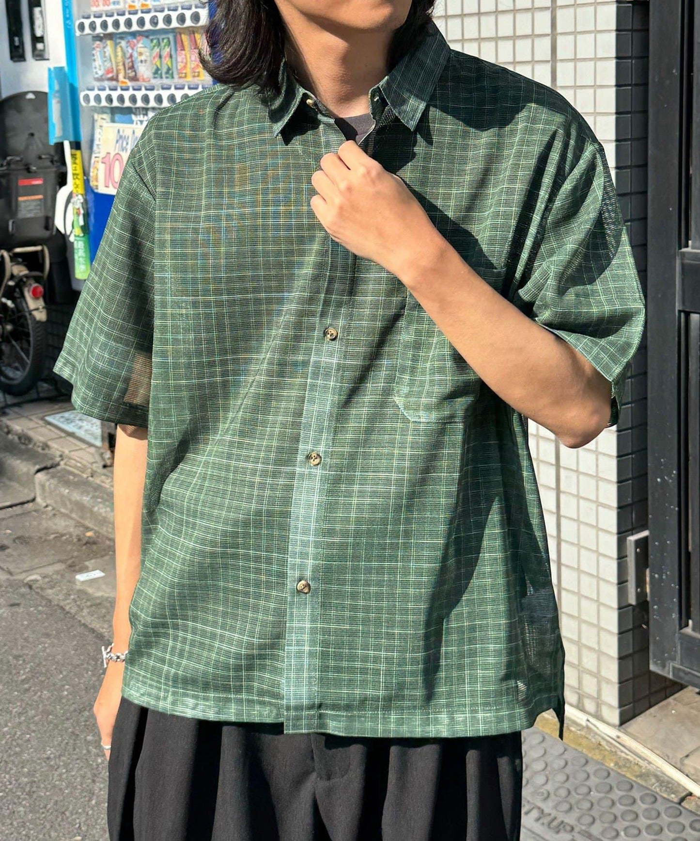 Ciaopanic 網眼拼接圖案短袖襯衫