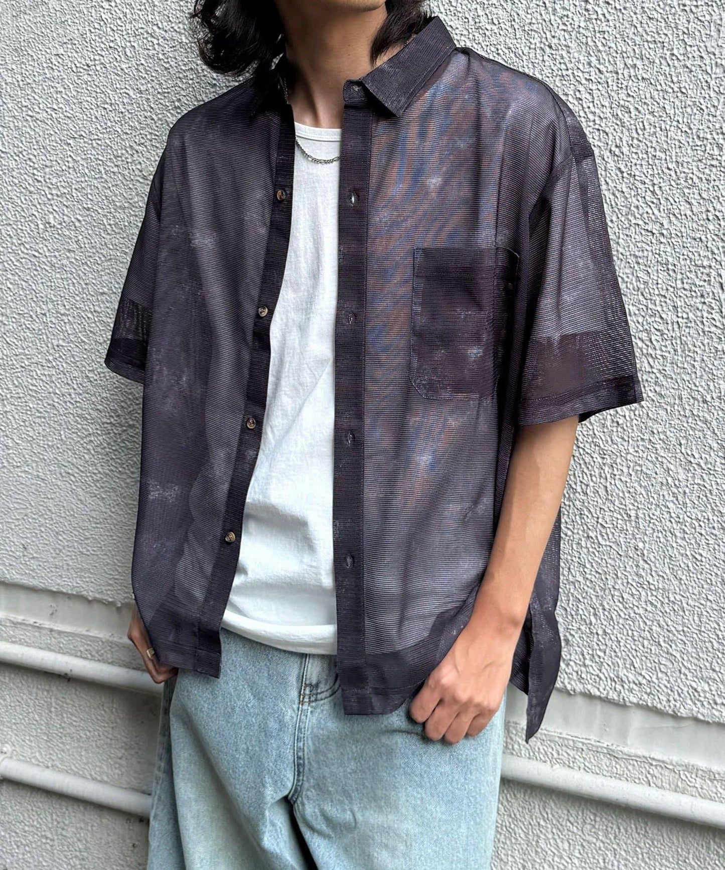 Ciaopanic 網眼拼接圖案短袖襯衫