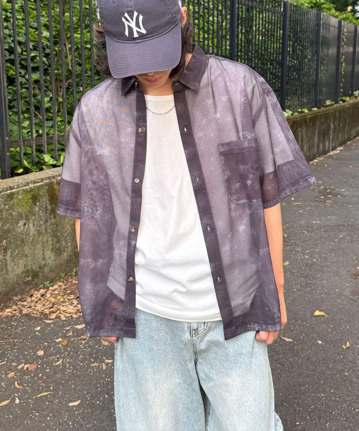 Ciaopanic 網眼拼接圖案短袖襯衫