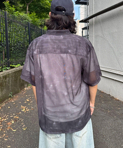Ciaopanic 網眼拼接圖案短袖襯衫