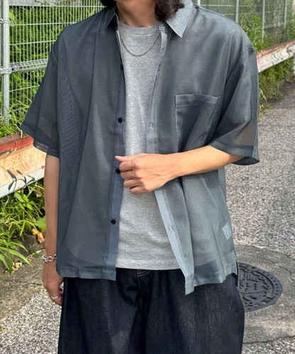 Ciaopanic 網眼拼接圖案短袖襯衫