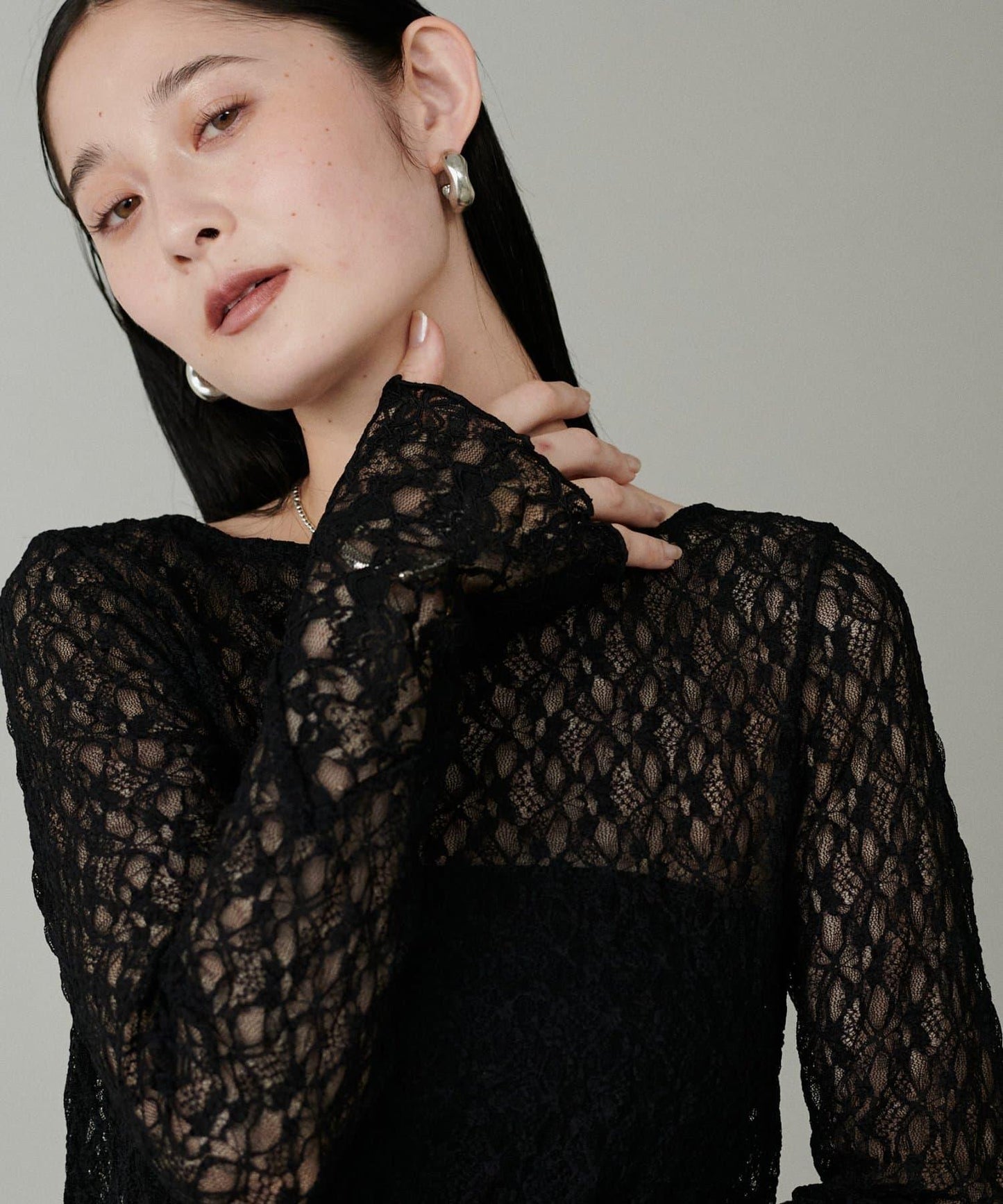 混色拼接切換款套頭衫