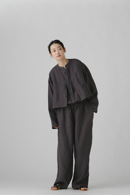 【Gg】香菜子×hw合作 40/大麻帆布 襯衫外套 L號