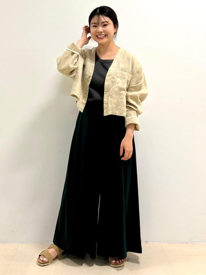 【Gg】香菜子×hw合作 40/麻布夾克襯衫 M號