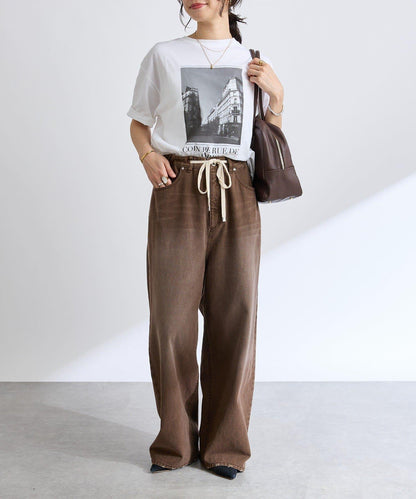 【RIVE DROITE】抽繩休閒長褲