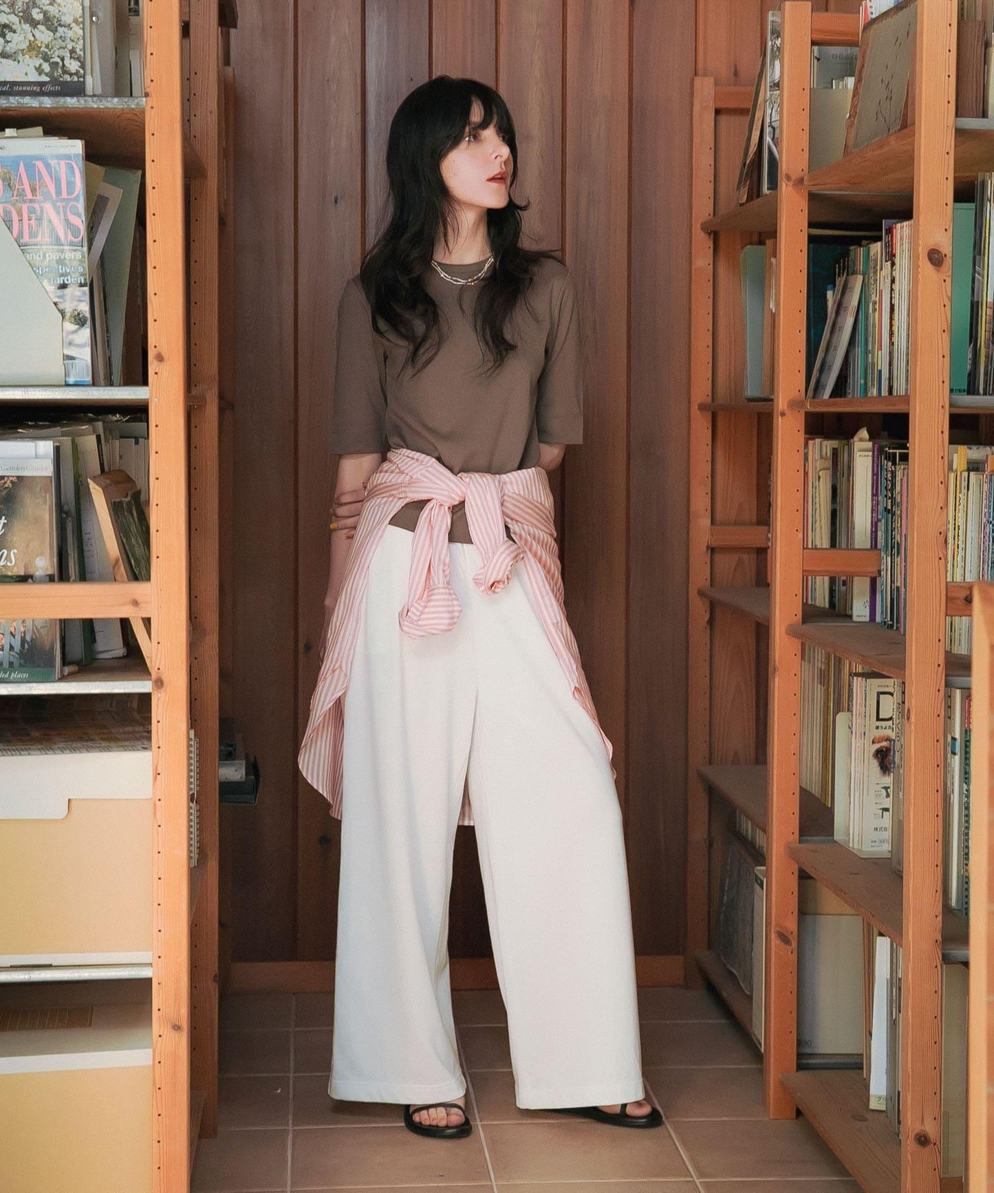 迷你毛圈休閒長褲