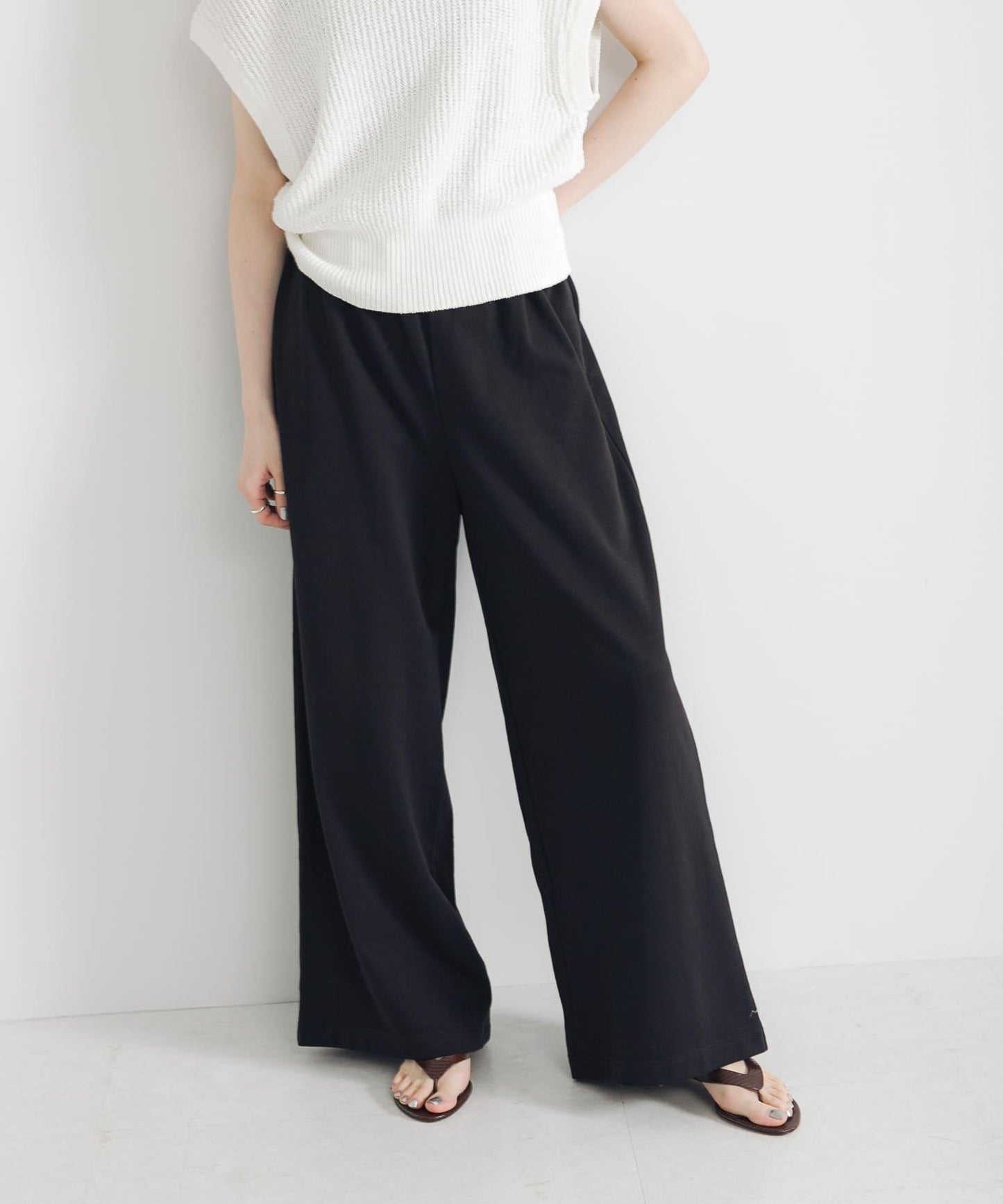 迷你毛圈休閒長褲