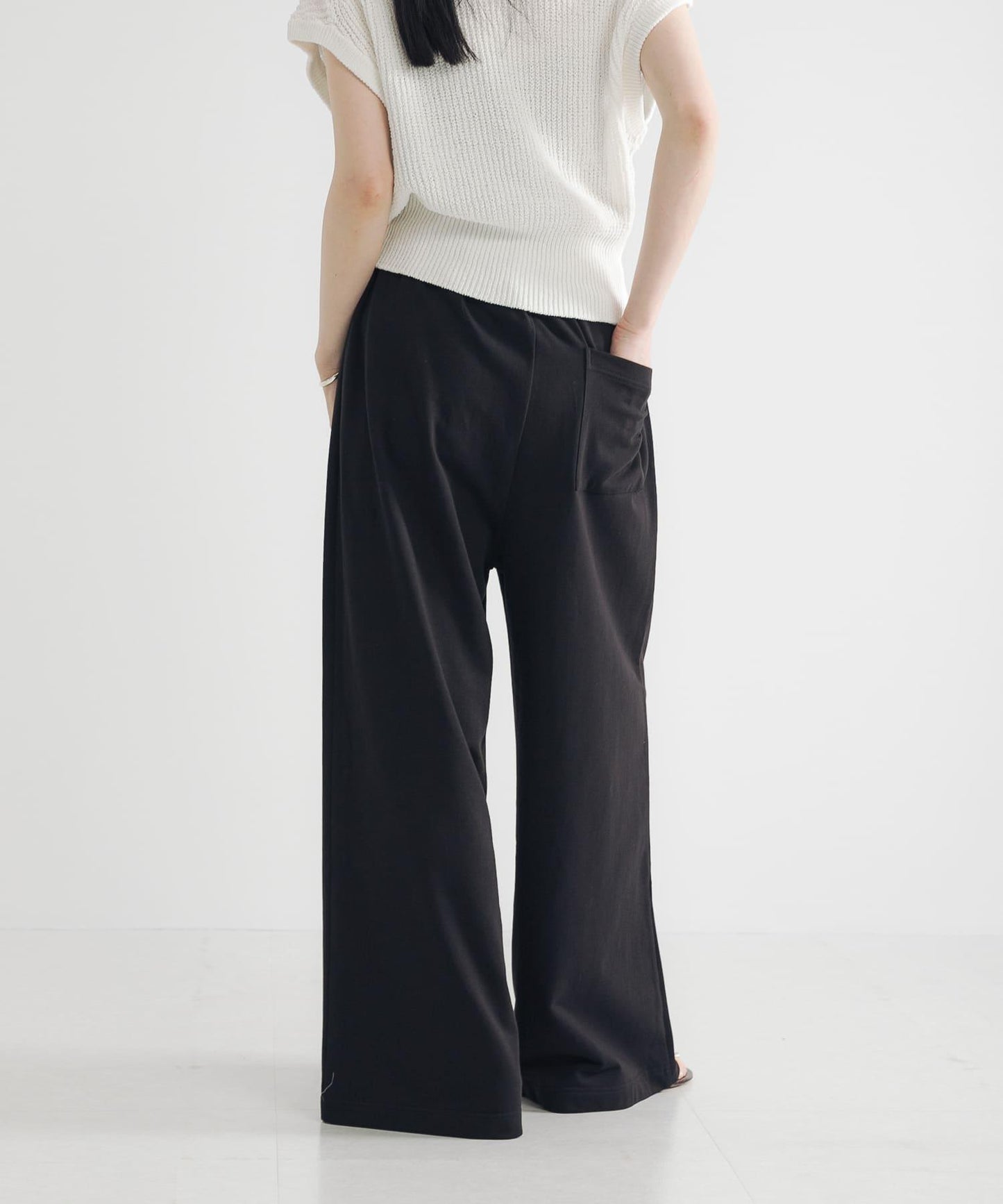 迷你毛圈休閒長褲