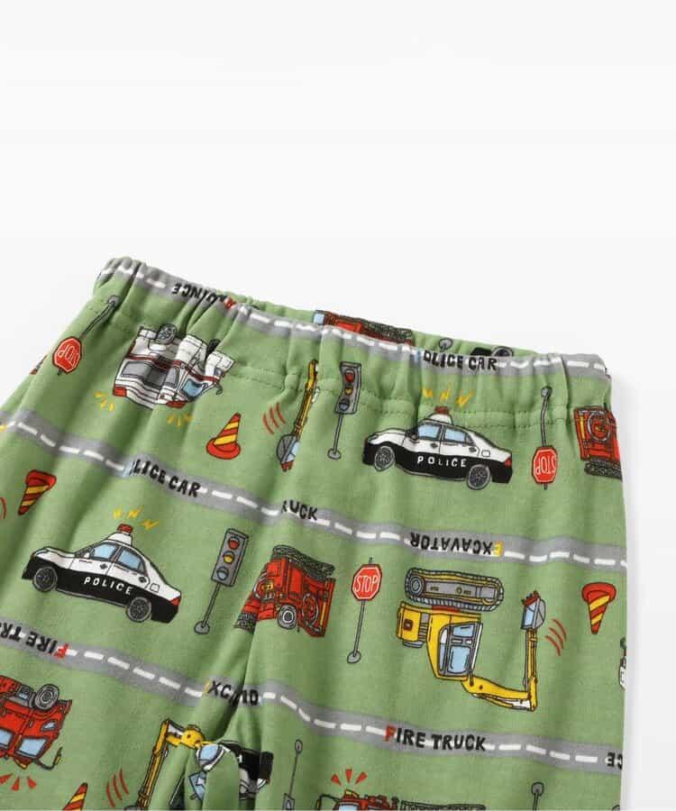前開襯衫睡衣 工作車邊紋款