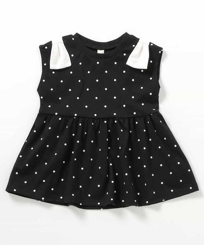 肩膀蝴蝶結荷葉邊T恤_接觸冷感