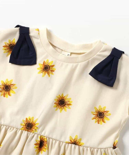 肩膀蝴蝶結荷葉邊T恤_接觸冷感