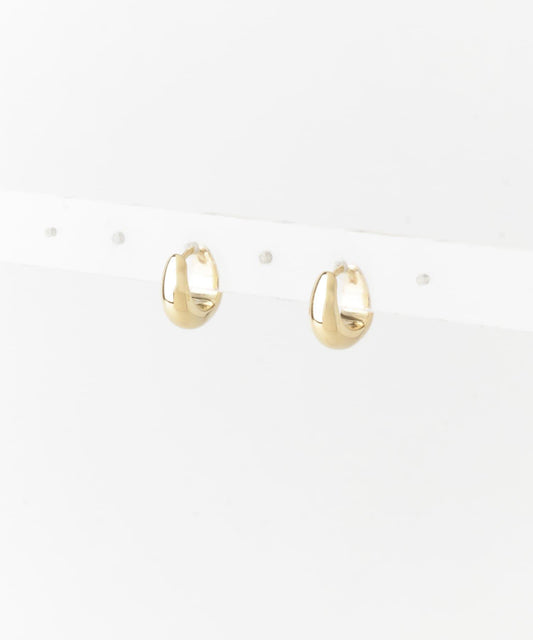 TOM WOOD 冰晶抱式金色耳環