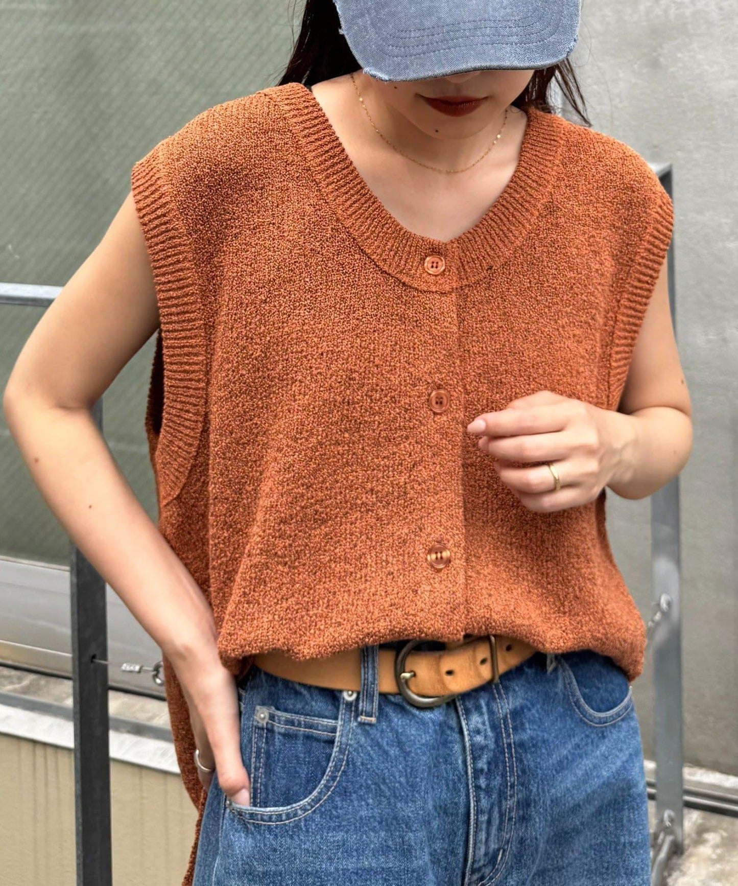 混紡夏季針織馬甲