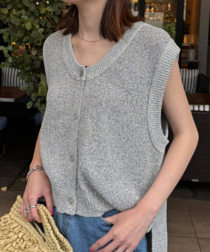 混紡夏季針織馬甲