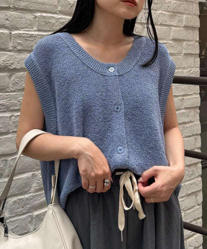 混紡夏季針織馬甲