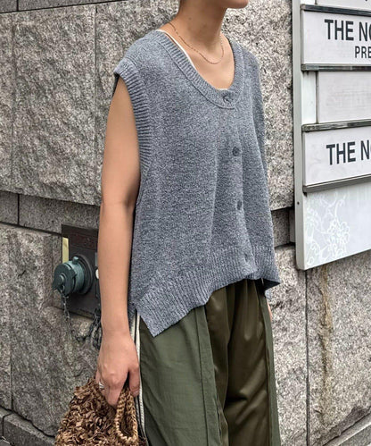 混紡夏季針織馬甲