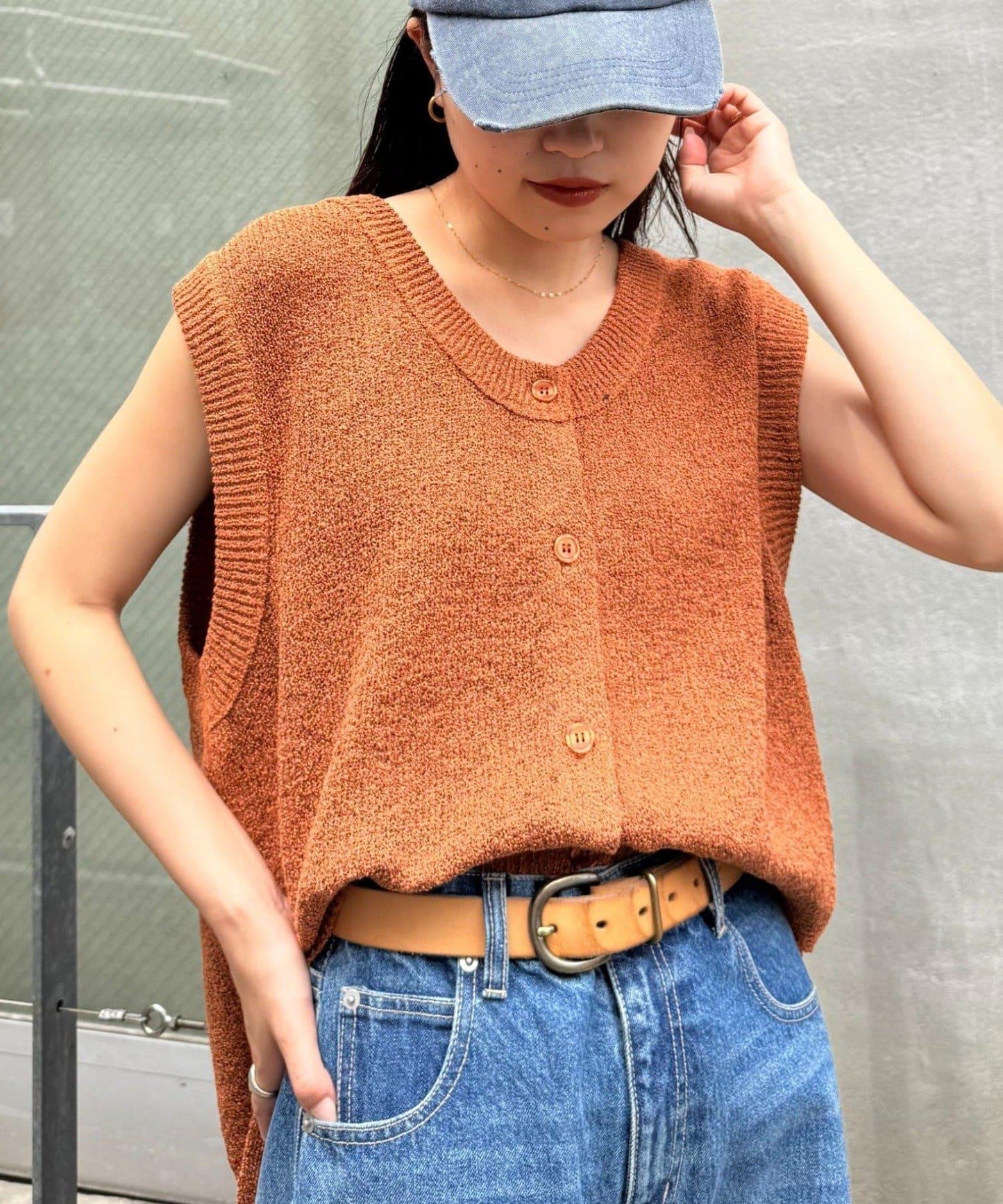 混紡夏季針織馬甲