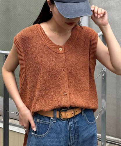 混紡夏季針織馬甲