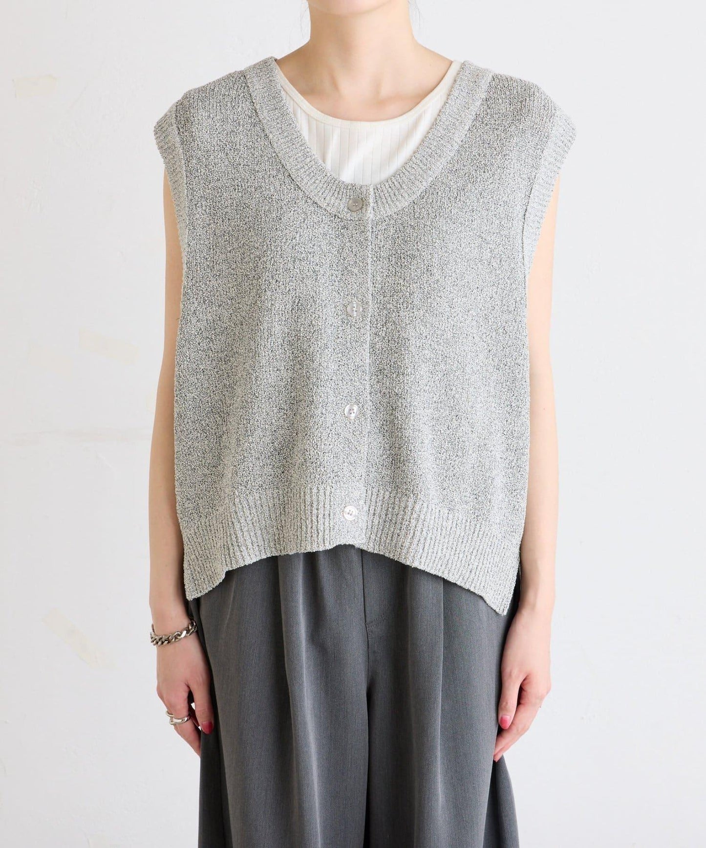 混紡夏季針織馬甲