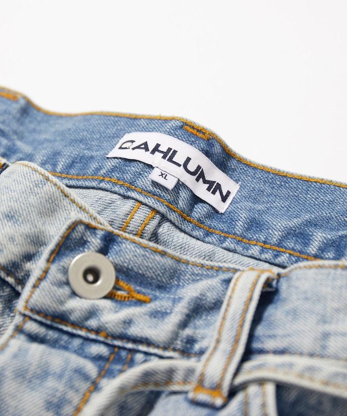 斜紋牛仔寬鬆短褲