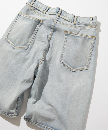 斜紋牛仔寬鬆短褲