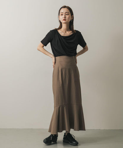 『/部分門店限定尺碼』彈力高腰美人魚裙