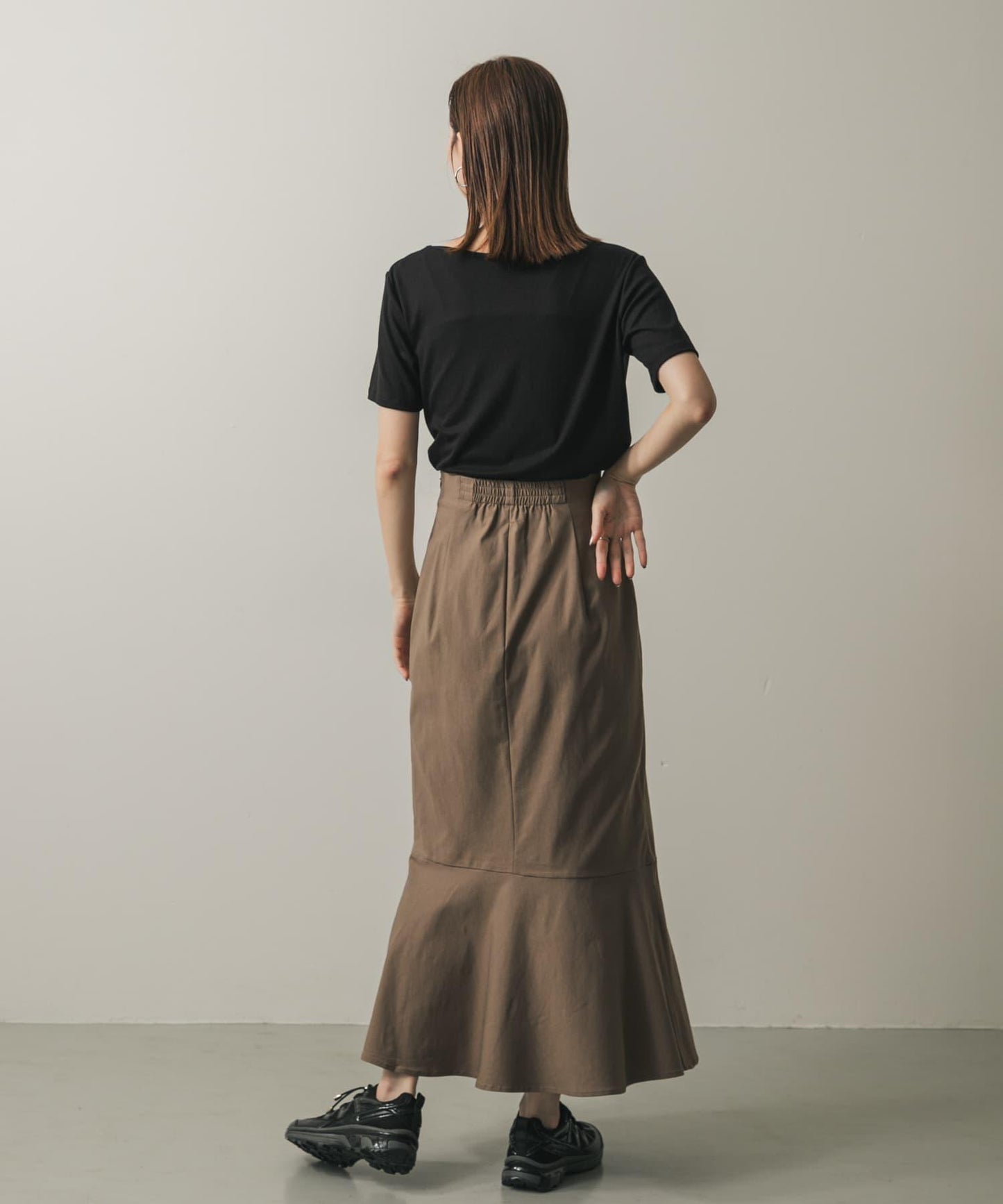 『/部分門店限定尺碼』彈力高腰美人魚裙