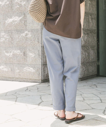 亞麻混紡休閒褲