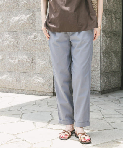 亞麻混紡休閒褲